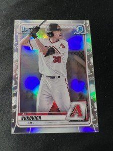 2020 Bowman Draft A.J. Vukovich Refractor Card