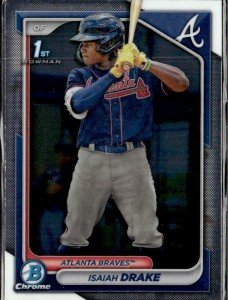 2024 Bowman Chrome Isaiah Drake Atlanta Braves Lot