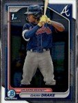 2024 Bowman Chrome Isaiah Drake Atlanta Braves Lot