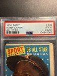 1958 Topps Hank Aaron All-Star Sports Card #488