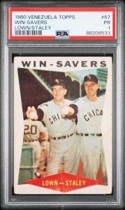 Venezuelan 1960 Topps Lown Staley #57 Card