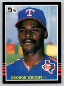 1985 Donruss George Wright Baseball Card #256
