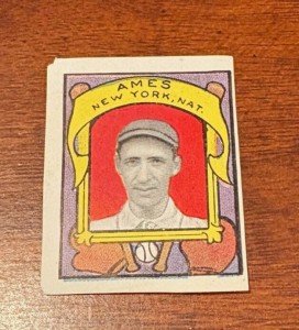 1911 Helmar Leon Ames T332 Sports Card