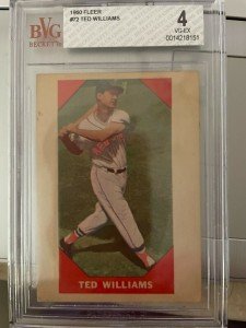 1960 Fleer Ted Williams Sports Card #72
