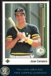 Jose Canseco 1989 Upper Deck Card #371
