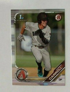 Corbin Carroll 2019 1st Bowman Draft Card