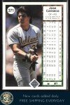 Jose Canseco 1989 Upper Deck Card #371