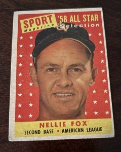 1958 Topps Nellie Fox All-Star Baseball Card #479