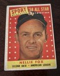 1958 Topps Nellie Fox All-Star Baseball Card #479