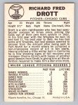 1960 Leaf Dick Drott Cubs Card #76