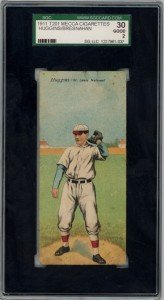 1911 Mecca T201 Double Folders Miller Huggins Card