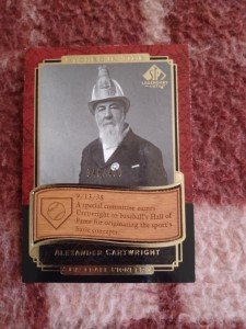 Alexander Cartwright 2003 UD Legendary Cuts Relic