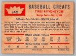 1960 Fleer Ty Cobb Tigers Card #42