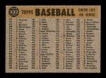 1960 Topps #332 New York Yankees Baseball Card