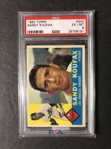 1960 Topps Sandy Koufax Card - PSA 6
