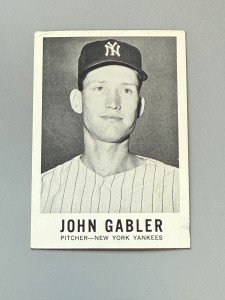 1960 Leaf Baseball Card #62 John Gabler