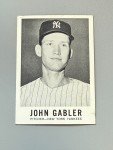 1960 Leaf Baseball Card #62 John Gabler