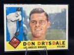 1960 Topps Don Drysdale Dodgers Baseball Card #475