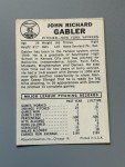 1960 Leaf Baseball Card #62 John Gabler