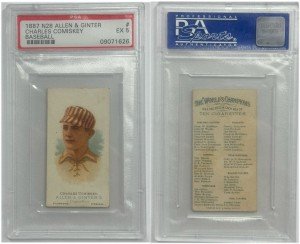 Charles Comiskey 1887 N28 Allen & Ginter Card