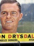 1960 Topps Don Drysdale Dodgers Baseball Card #475
