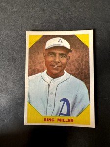 1960 Fleer Bing Miller Baseball Card, #39