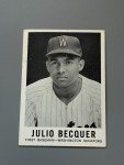 1960 Leaf Baseball Julio Becquer #43 Card