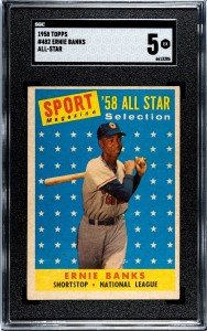 1958 Topps Ernie Banks All-Star Sport Card #482