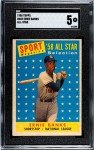 1958 Topps Ernie Banks All-Star Sport Card #482