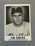 1960 Leaf Baseball Card #39 Jim Owens