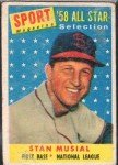 1958 Topps Sport Magazine Stan Musial All-Star Card