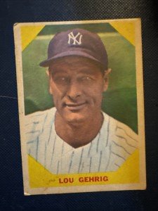 1960 Fleer Lou Gehrig Baseball Card #28