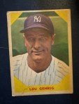 1960 Fleer Lou Gehrig Baseball Card #28