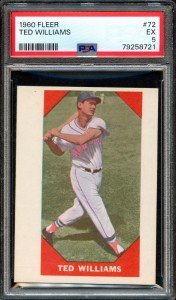 1960 Fleer Ted Williams #72 Sports Card