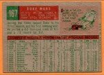 1959 Topps Duke Maas #167 New York Yankees Card