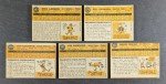 1960 Topps Baseball Star Lot - 5 Cards