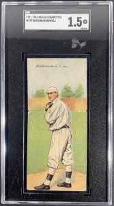 1911 Mecca T201 Christy Mathewson Baseball Card