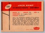 1960 Fleer Jack Kemp Chargers Rookie Card