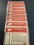 1960 Fleer Football 8 Card Collection