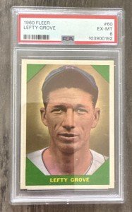 1960 Fleer Lefty Grove Boston Red Sox Card