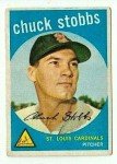 1959 Topps Chuck Stobbs #26 St. Louis Cardinals