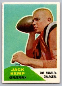 1960 Fleer Jack Kemp Chargers Rookie Card