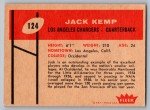 1960 Fleer Jack Kemp Chargers Rookie Card