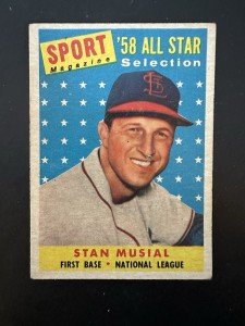1958 Topps Stan Musial All Star Card #476