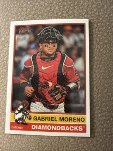 2025 Topps Heritage Gabriel Moreno White Chrome Card