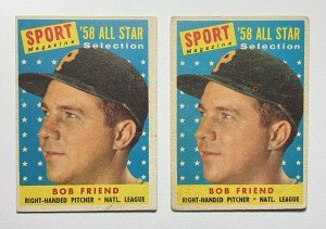 1958 Topps Sport Magazine All-Star Bob Friend Card