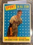 1958 Topps Warren Spahn Milwaukee Braves Card
