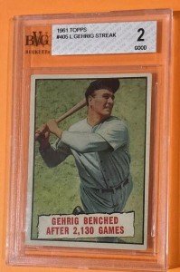 1961 Topps Lou Gehrig #405 Vintage Card