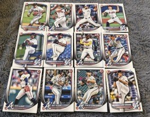 2025 Topps Bowman Atlanta Braves Team Set 12 Cards
