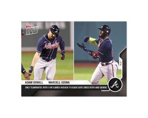 Adam Duvall & Marcell Ozuna Topps Now Card